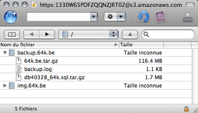Backup Amazon S3