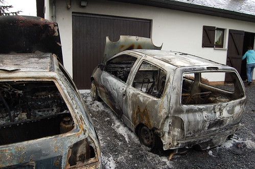 Twingo incendiée